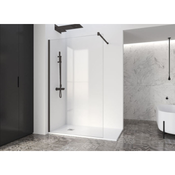 PAROIS DE DOUCHE ITALIENNE NOIR FADO DE PROFILTEK 80X195CM