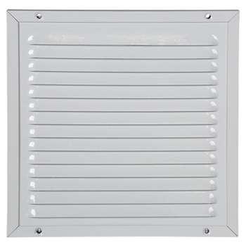 Grille estampée avec moustiquaire 437 200x200mm Blanc