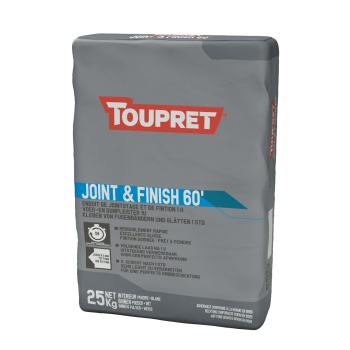 TOUPRET – Joint & Finish 60’ Enduit de finition pour joints de plaques – 5 kg