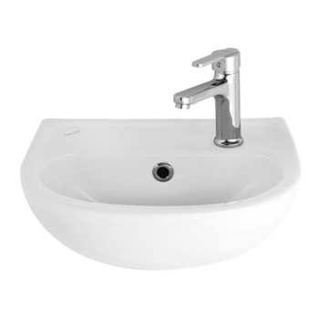 Lavabo avec plage de robinetterie 29x35 cm