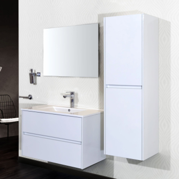 Miroir blanc Hayat Aloni 57x60x2cm